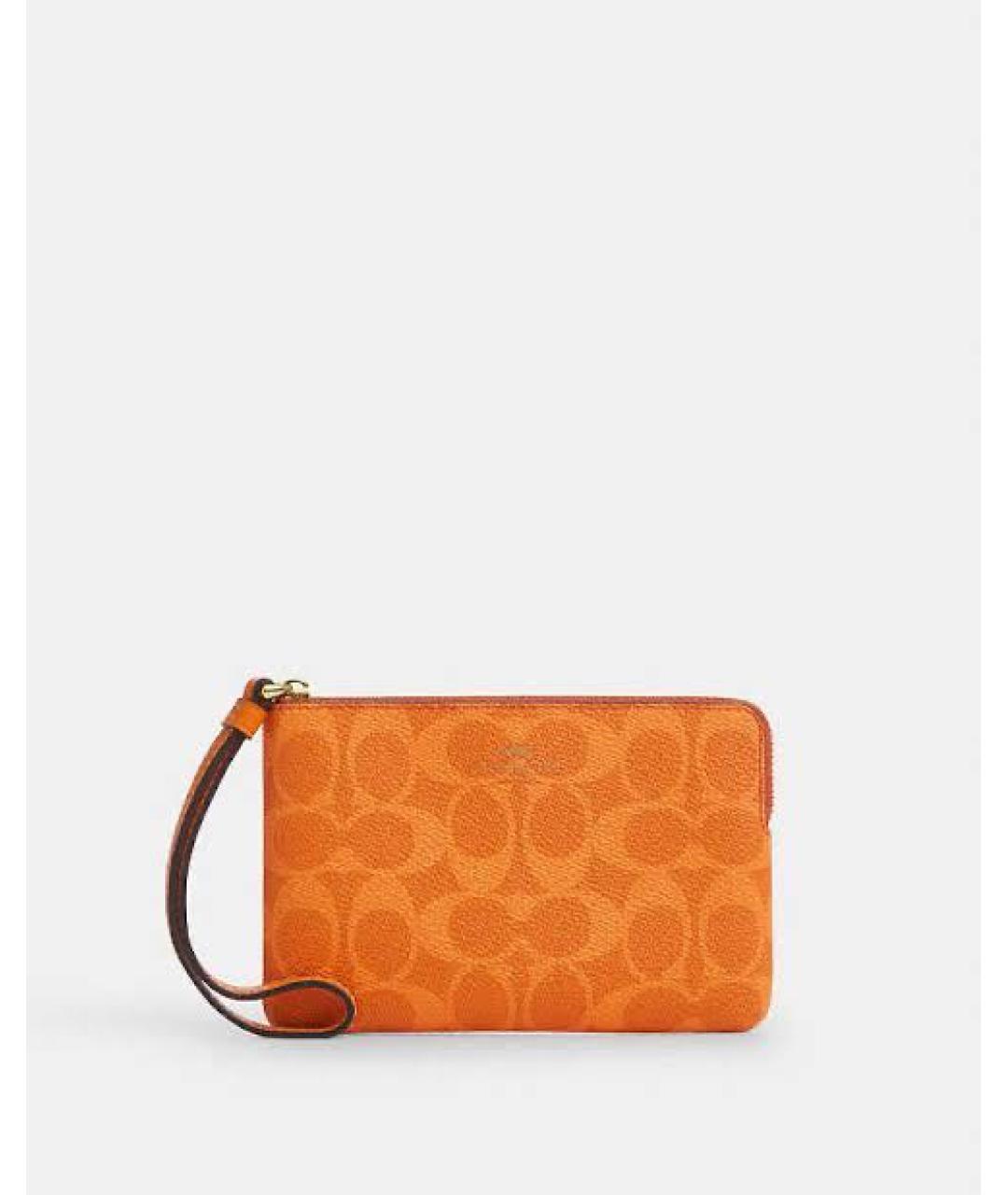 COACH Оранжевый кошелек, фото 9