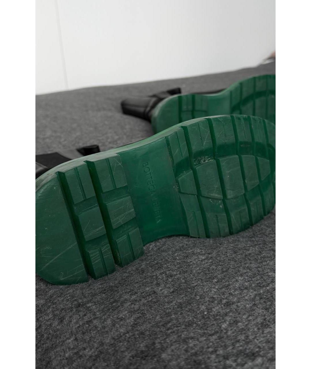 BOTTEGA VENETA Черные кожаные ботинки, фото 7