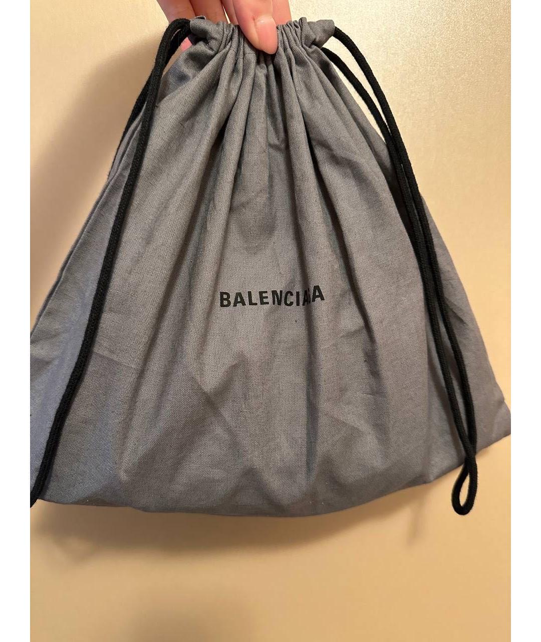 BALENCIAGA Черная кожаная сумка через плечо, фото 8