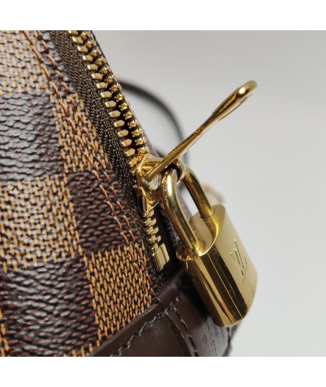 LOUIS VUITTON Коричневая сумка с короткими ручками, фото 6