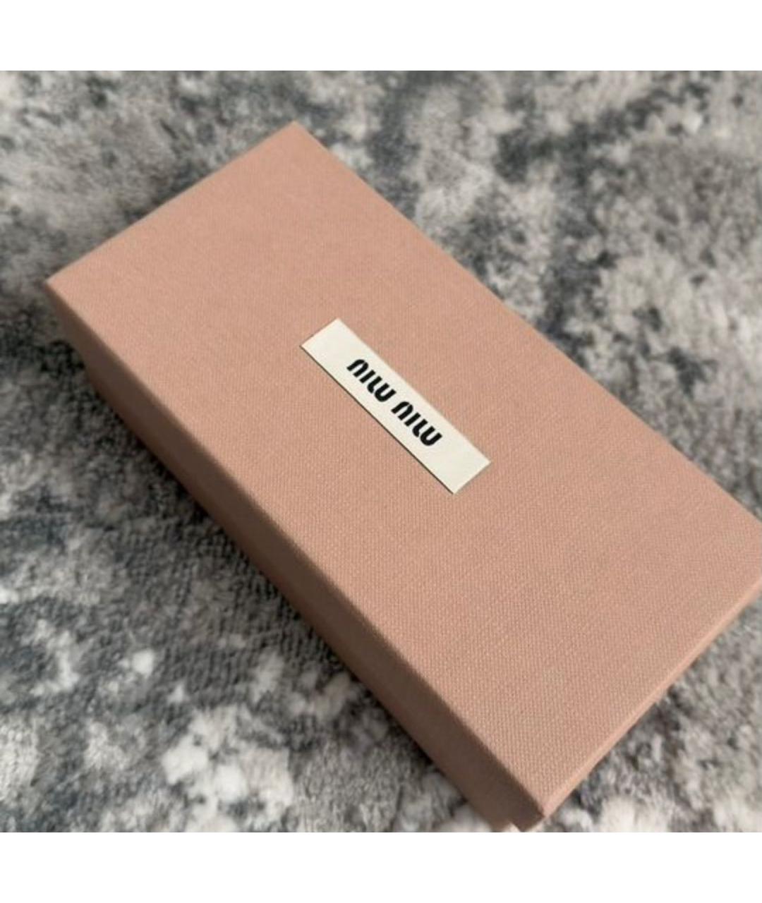 MIU MIU Черные пластиковые солнцезащитные очки, фото 4