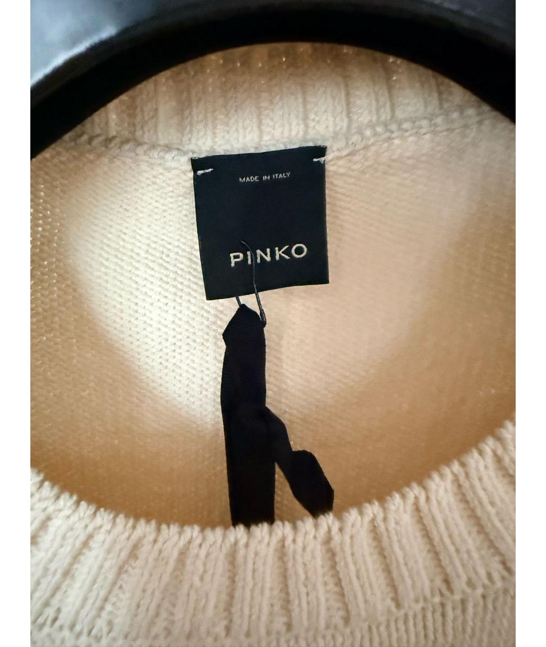 PINKO Бежевая хлопковая жилетка, фото 3