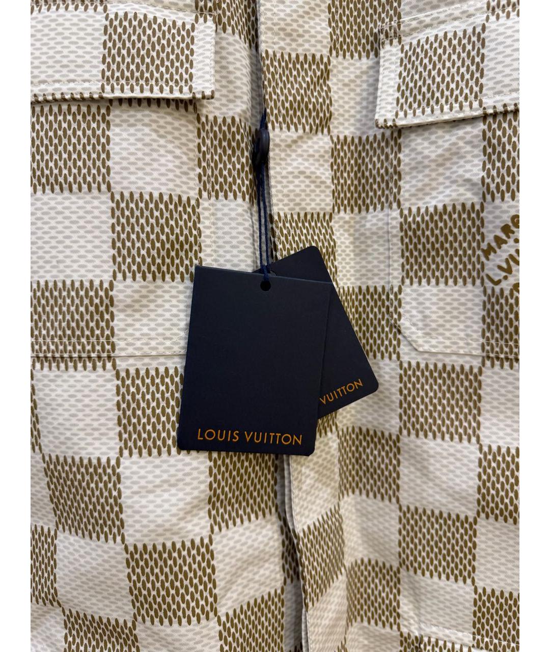LOUIS VUITTON Бежевая хлопковая куртка, фото 3