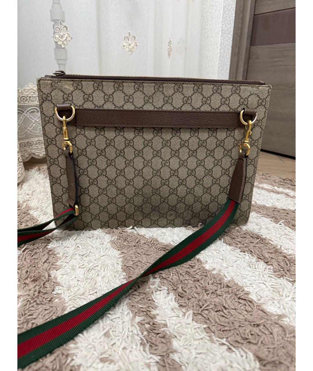 GUCCI Коричневая сумка на плечо, фото 3