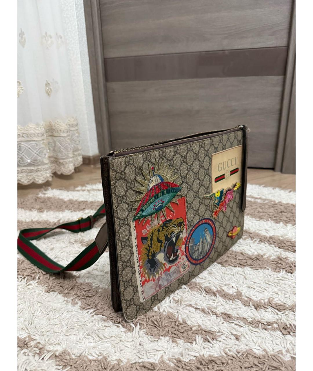 GUCCI Коричневая сумка на плечо, фото 2