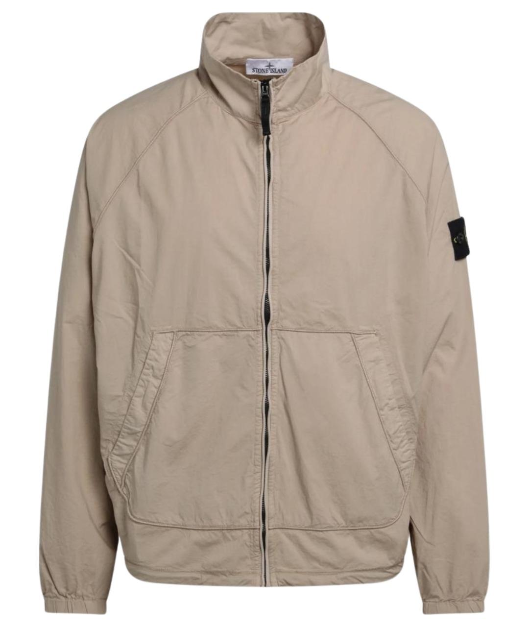 STONE ISLAND Бежевая хлопковая куртка, фото 1