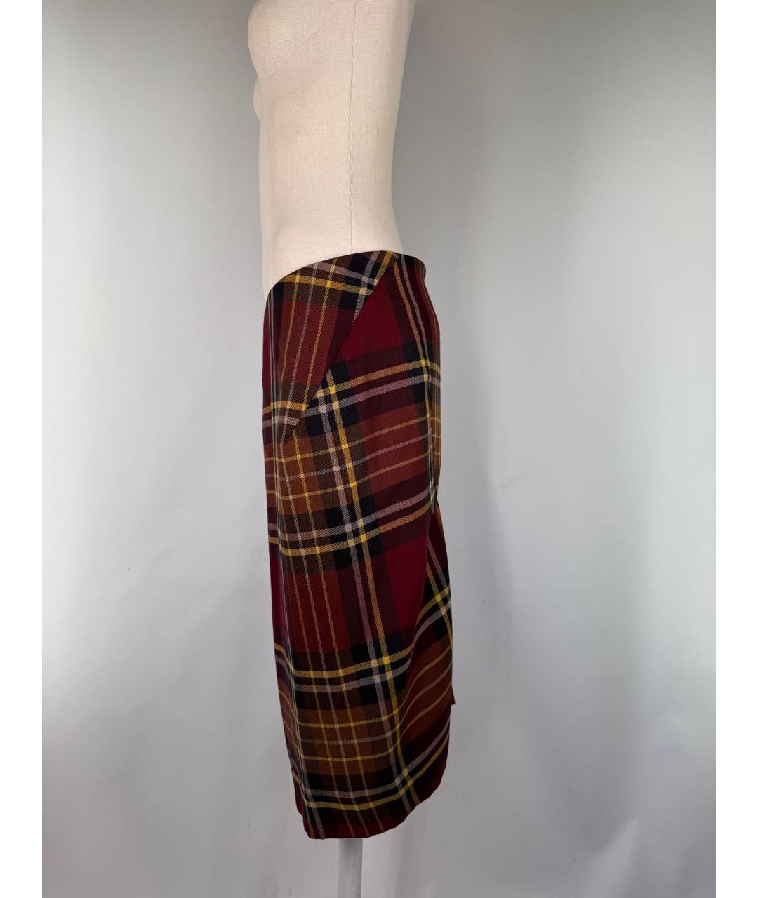 VIVIENNE WESTWOOD Мульти шерстяная юбка миди, фото 4