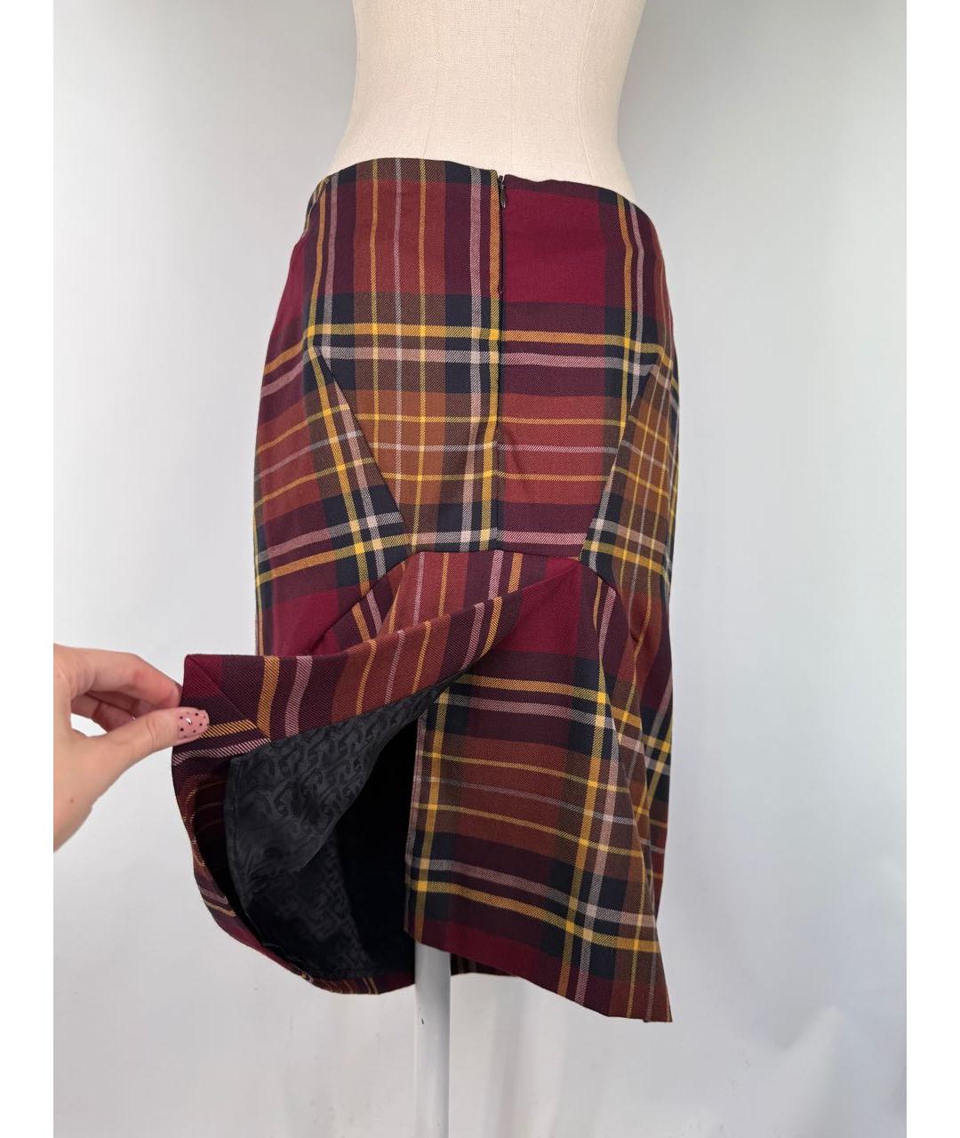 VIVIENNE WESTWOOD Мульти шерстяная юбка миди, фото 6