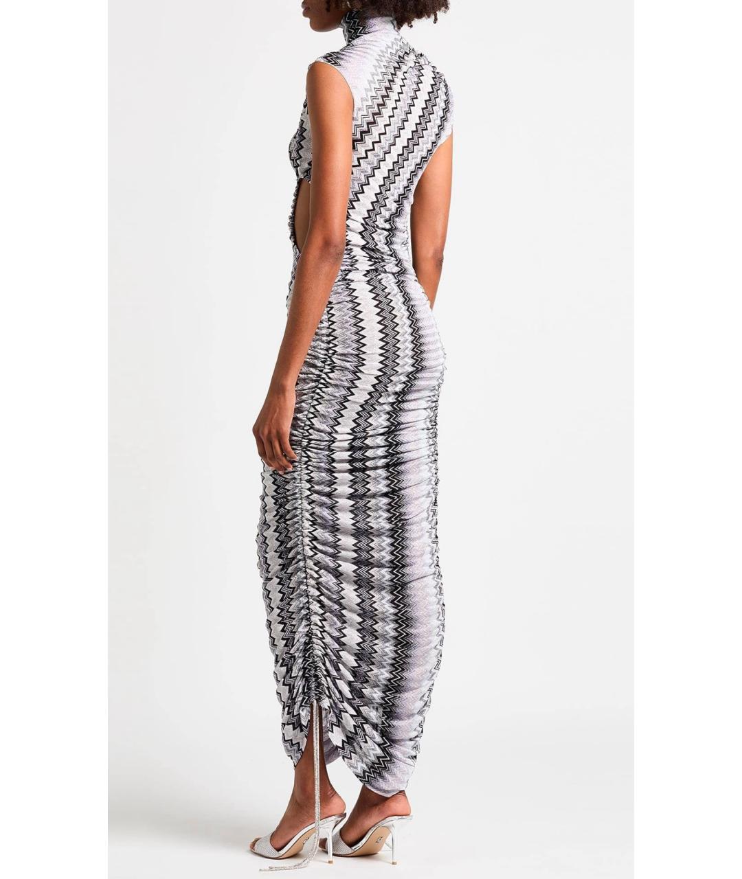MISSONI Серое вискозное коктейльное платье, фото 3