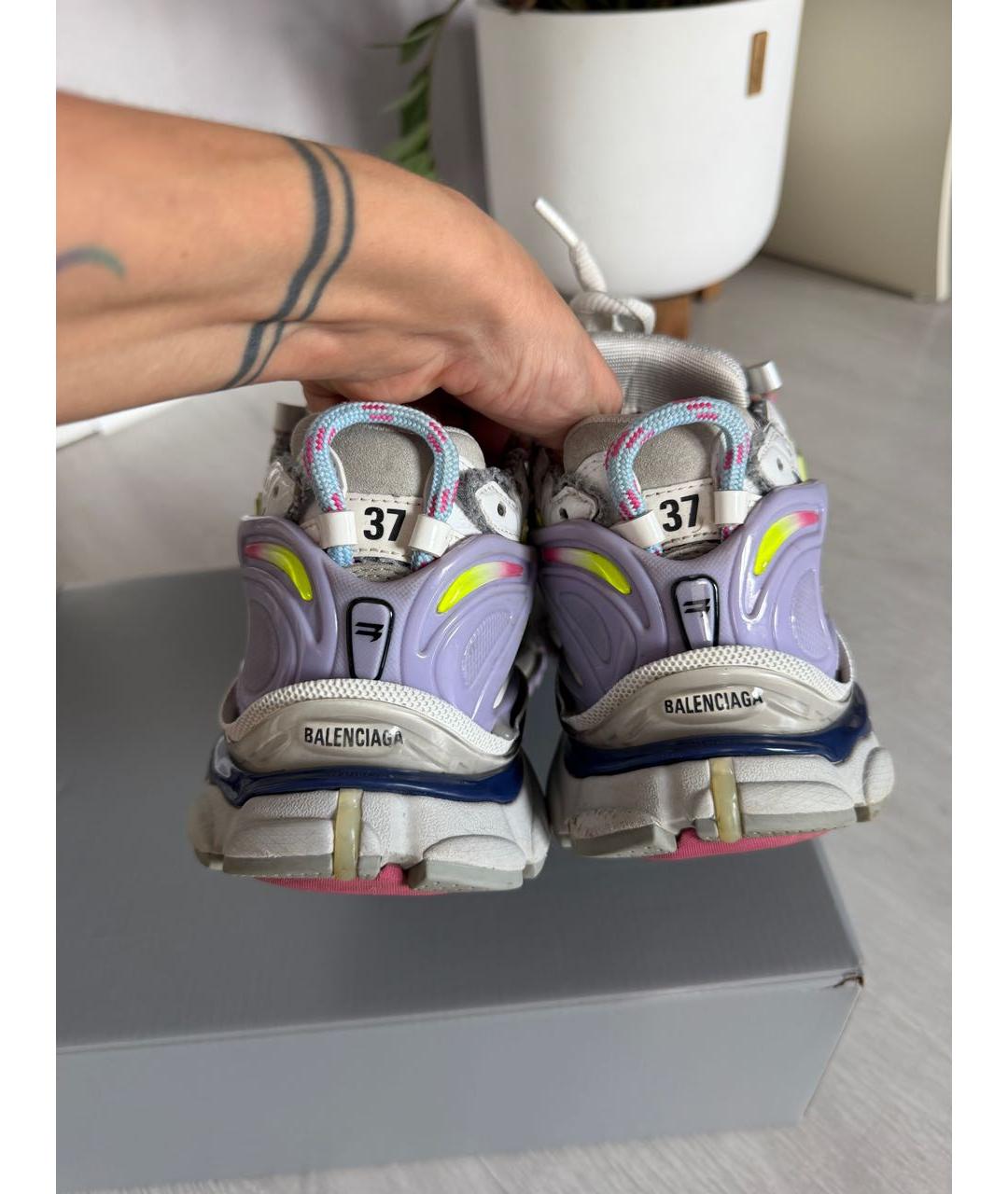 BALENCIAGA Мульти текстильные кроссовки, фото 4
