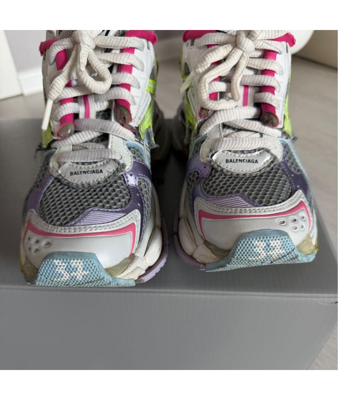 BALENCIAGA Мульти текстильные кроссовки, фото 3