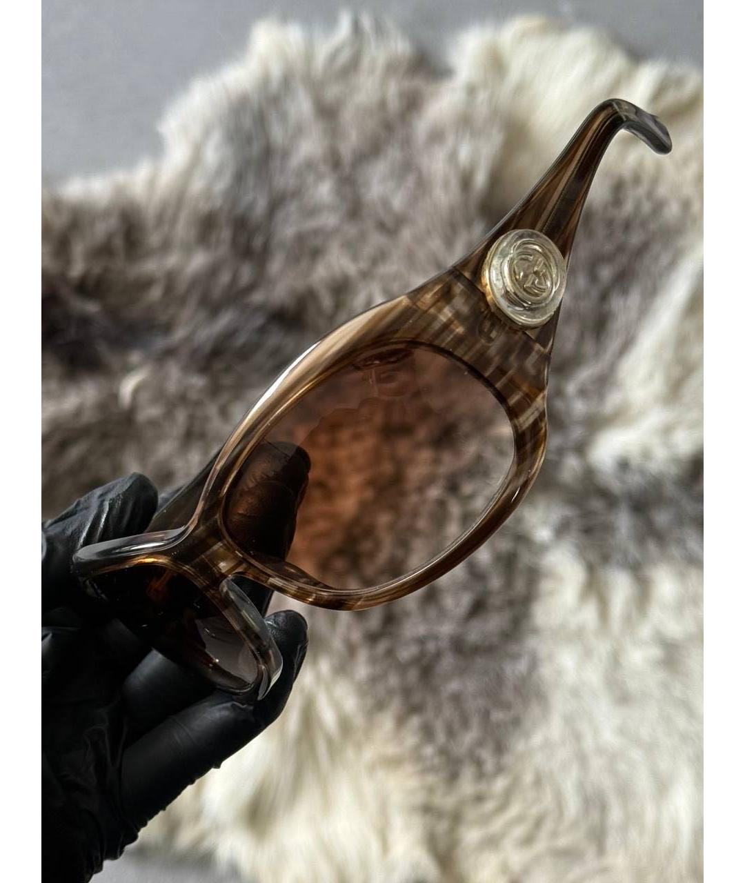 GUCCI Коричневые солнцезащитные очки, фото 5