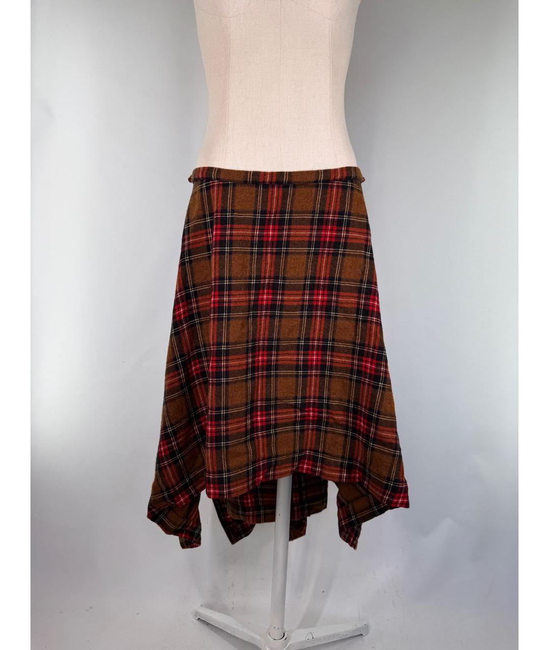 VIVIENNE WESTWOOD Мульти шерстяная юбка миди, фото 4