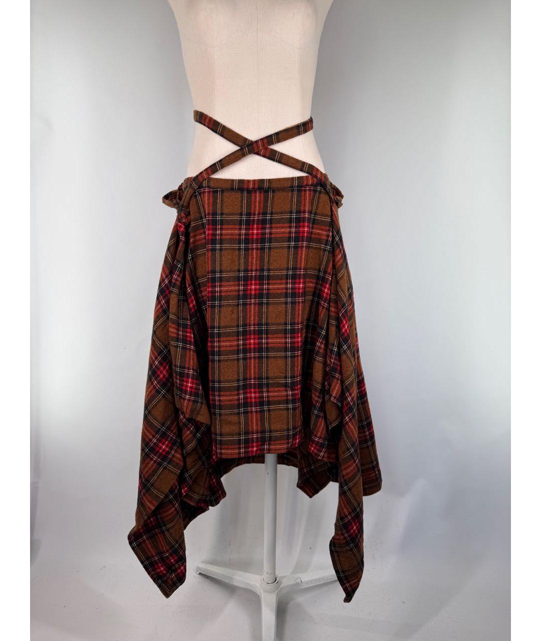 VIVIENNE WESTWOOD Мульти шерстяная юбка миди, фото 9