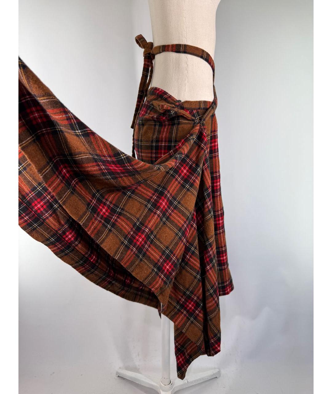 VIVIENNE WESTWOOD Мульти шерстяная юбка миди, фото 7