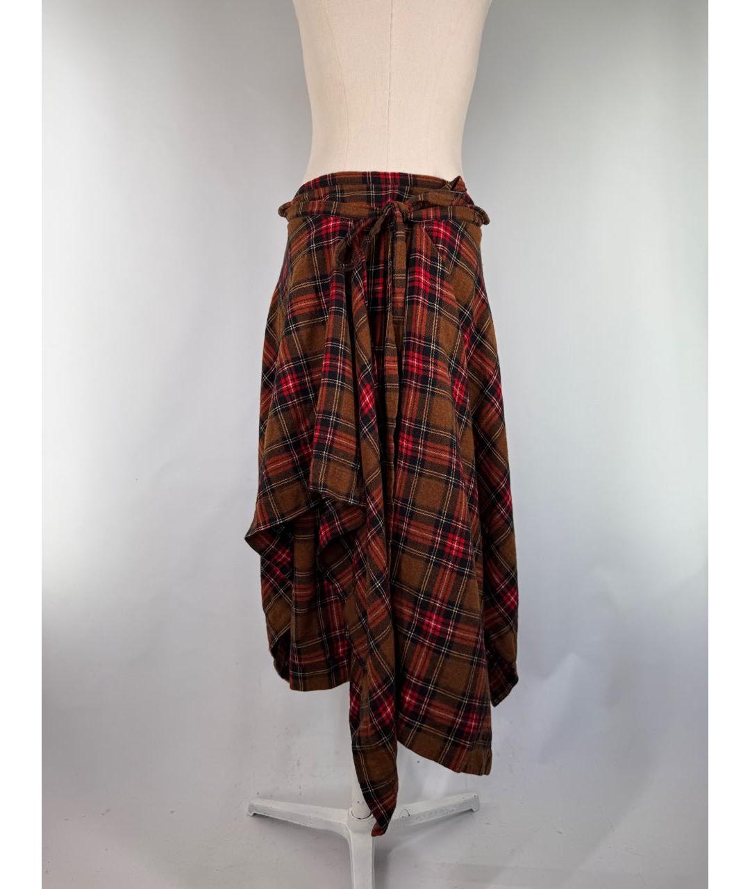 VIVIENNE WESTWOOD Мульти шерстяная юбка миди, фото 5