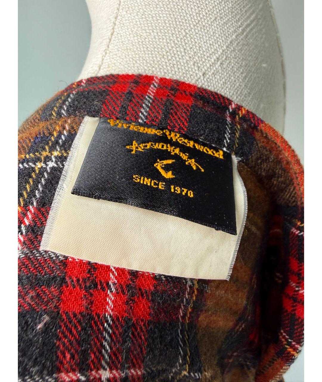 VIVIENNE WESTWOOD Мульти шерстяная юбка миди, фото 8