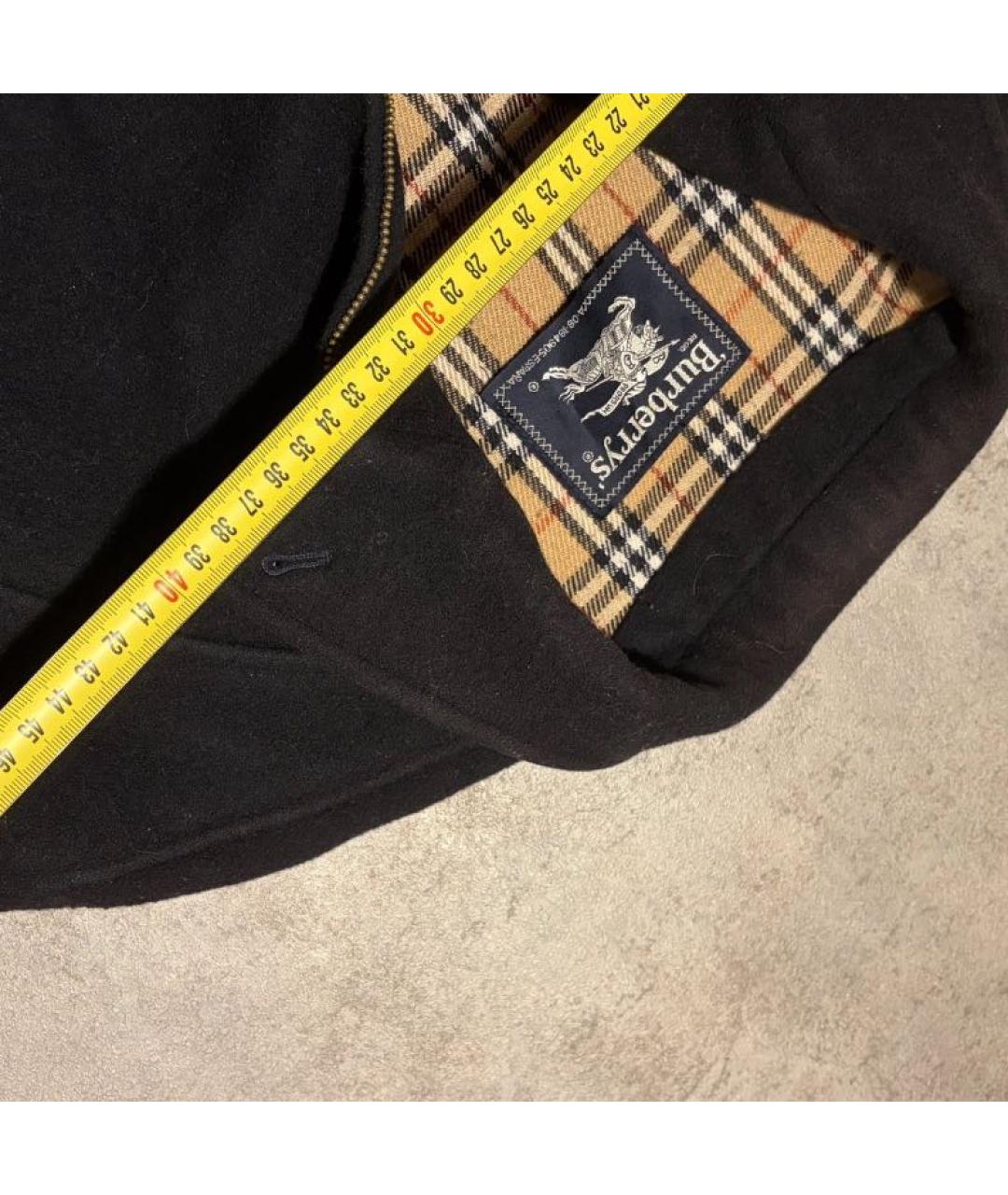 BURBERRY Черная шерстяная куртка, фото 5