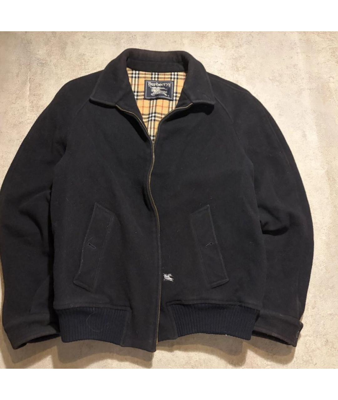 BURBERRY Черная шерстяная куртка, фото 2