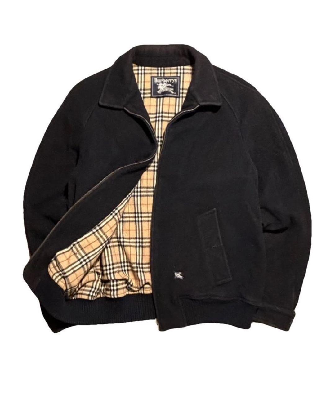 BURBERRY Черная шерстяная куртка, фото 1