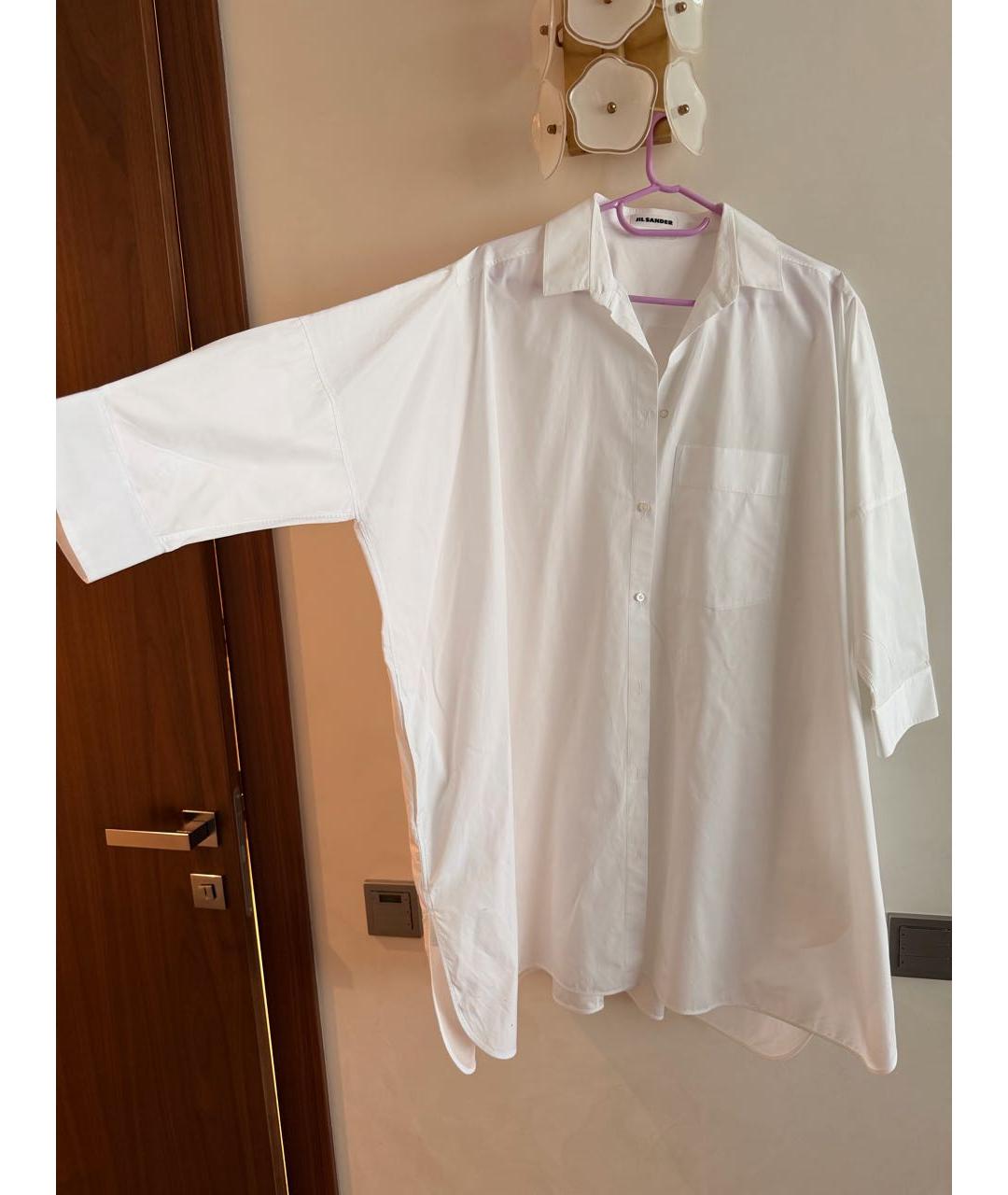 JIL SANDER Белая хлопковая рубашка, фото 2