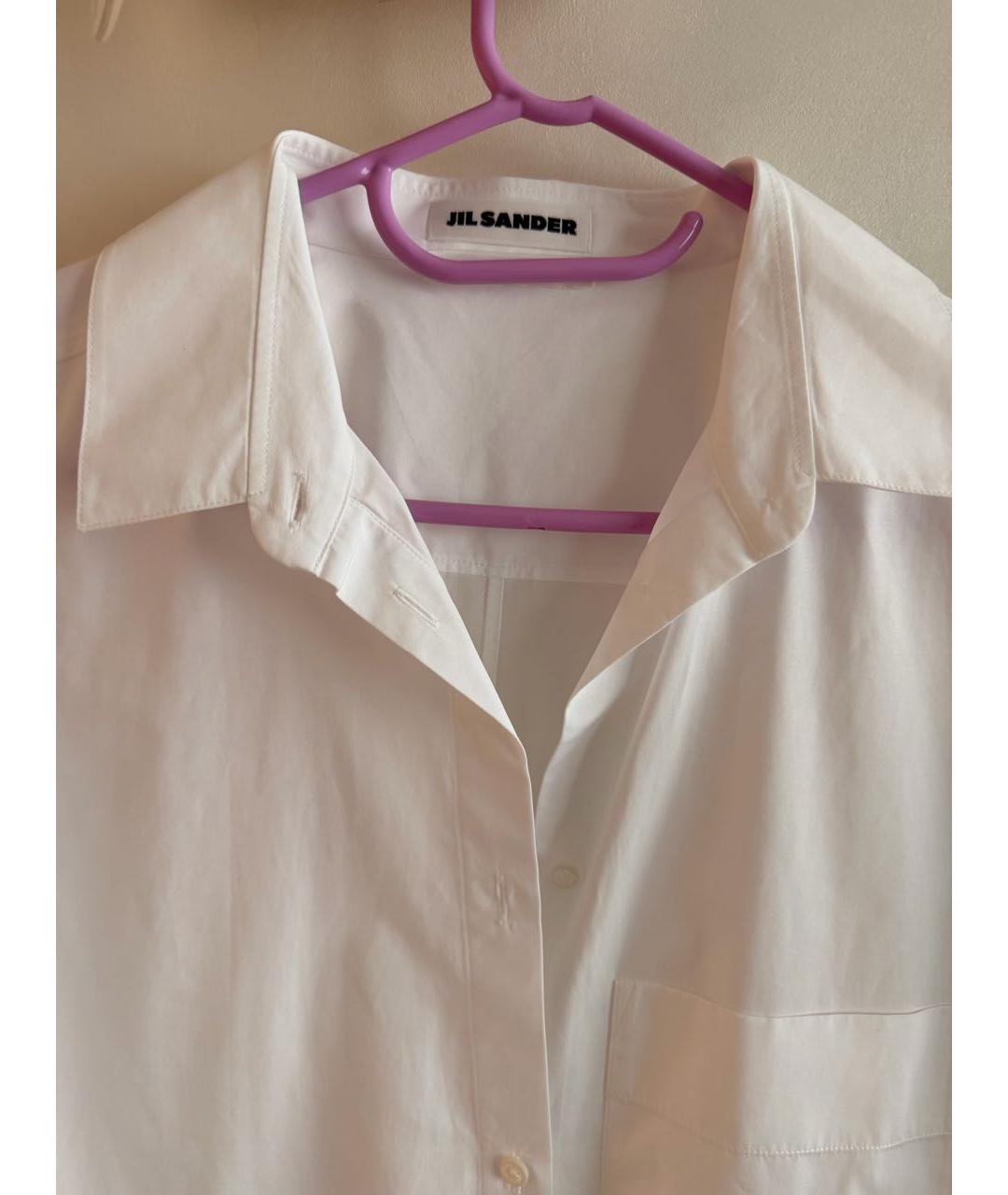 JIL SANDER Белая хлопковая рубашка, фото 3