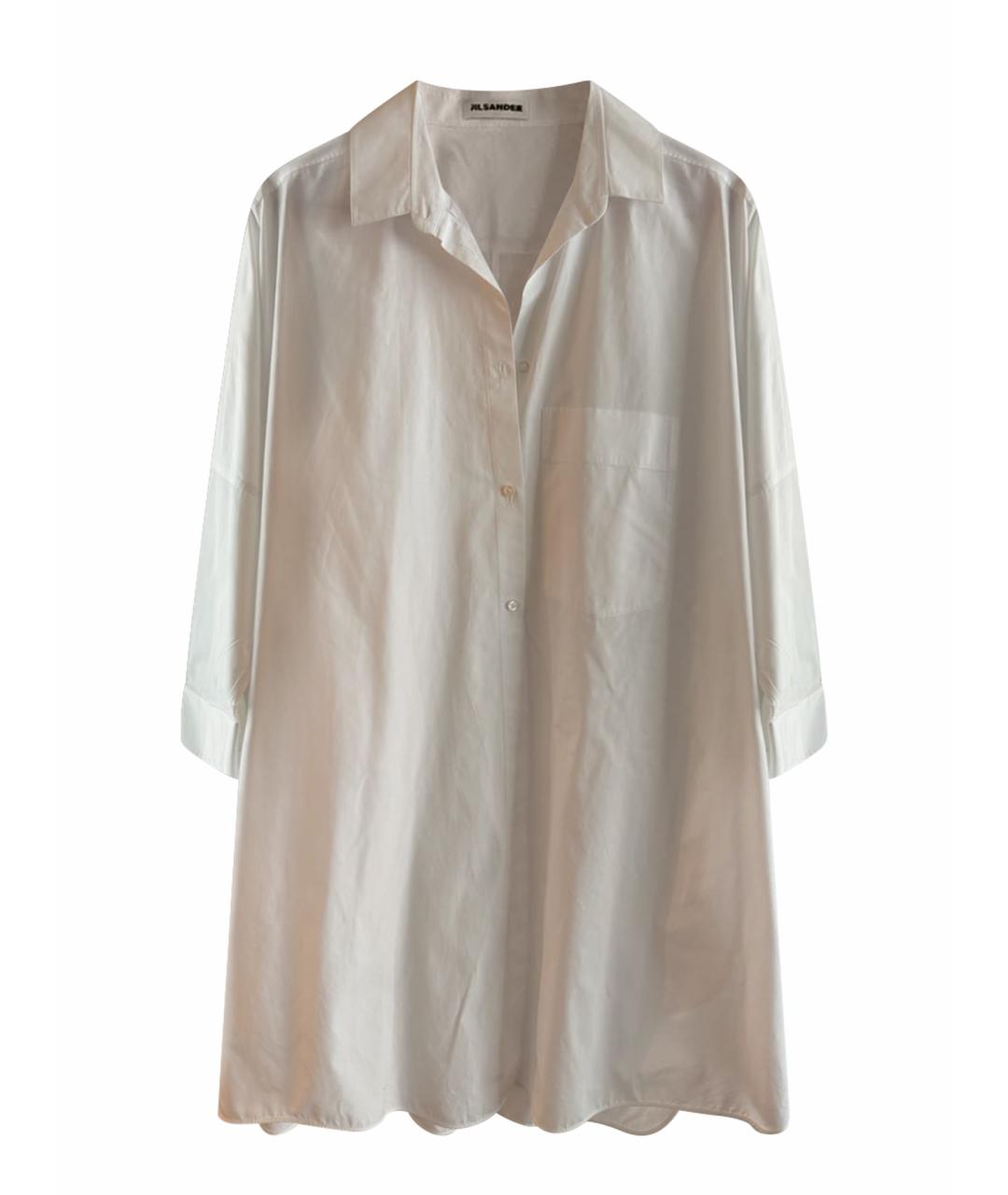 JIL SANDER Белая хлопковая рубашка, фото 1