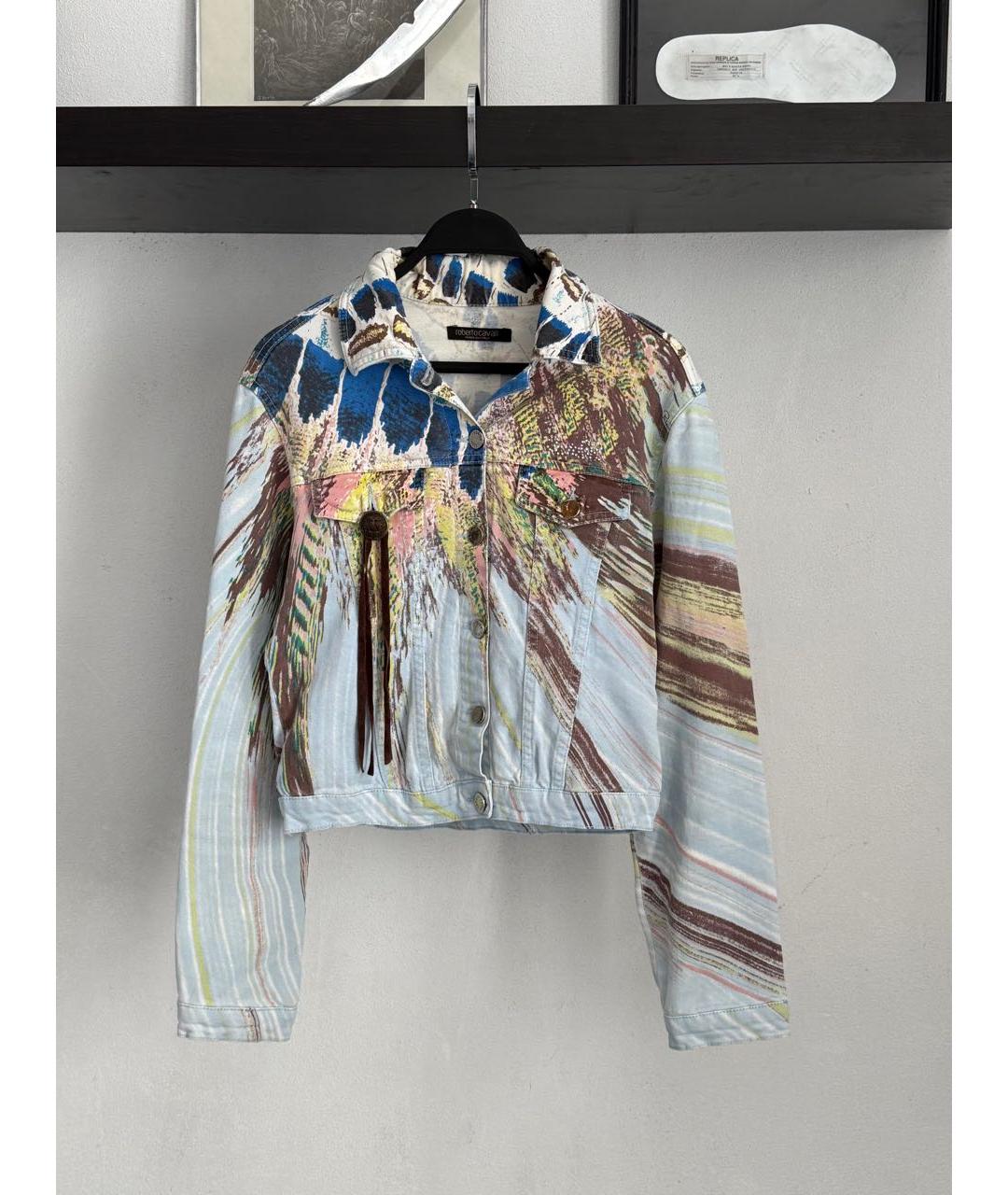 ROBERTO CAVALLI Мульти хлопковая куртка, фото 9