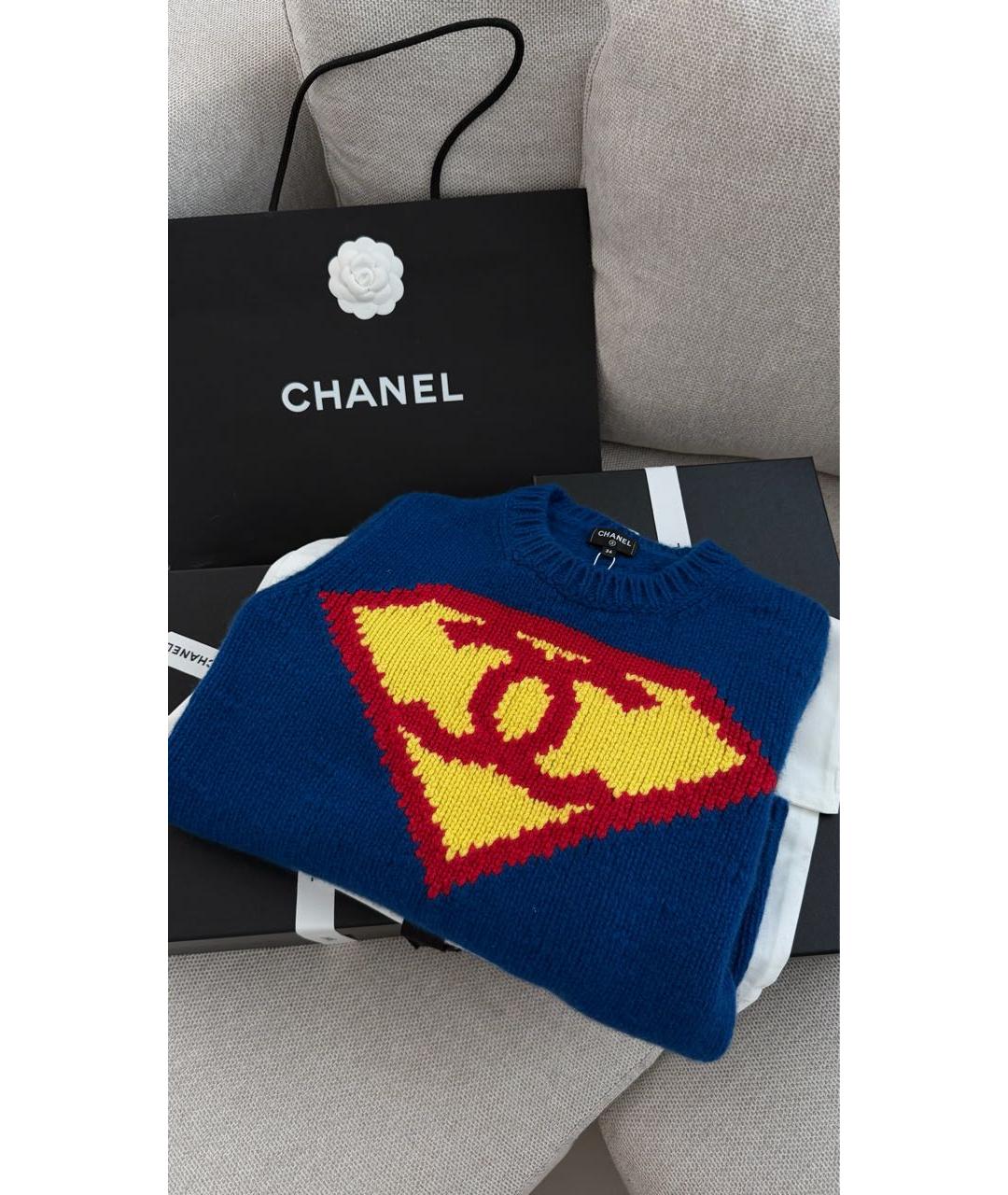 CHANEL Мульти кашемировый джемпер / свитер, фото 3