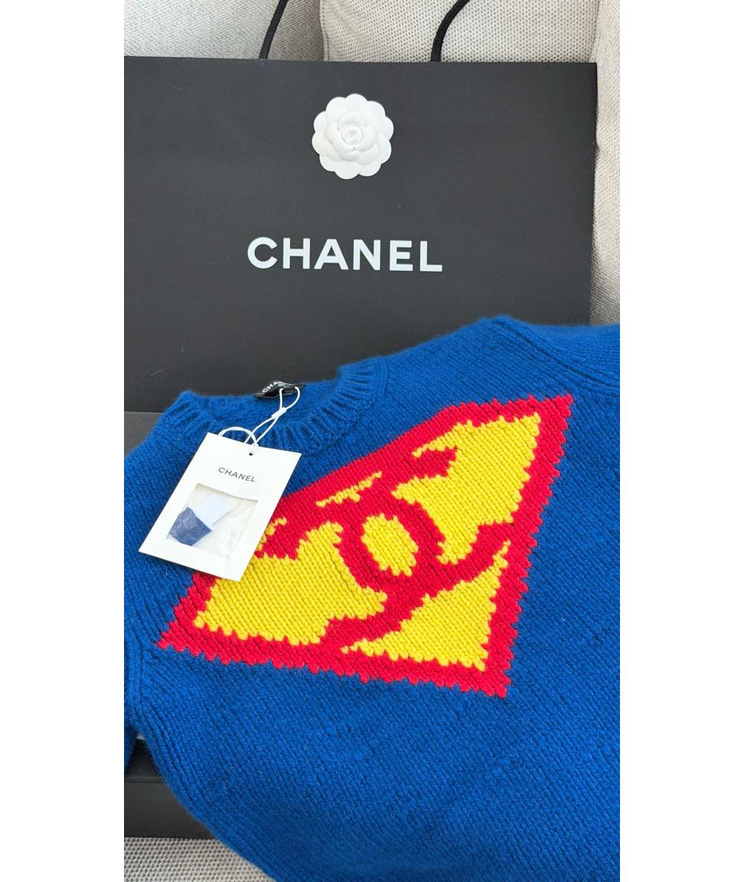 CHANEL Мульти кашемировый джемпер / свитер, фото 2