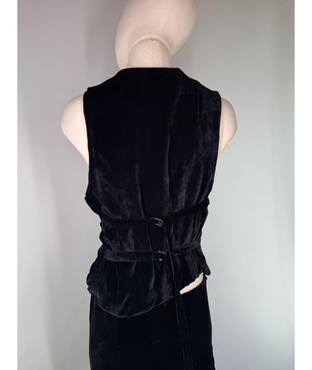 ANN DEMEULEMEESTER Темно-синий вискозный костюм с юбками, фото 3