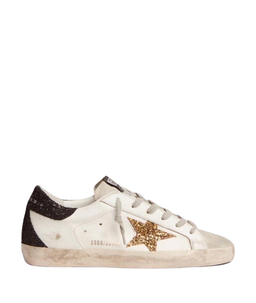GOLDEN GOOSE Белые кожаные кеды, фото 1