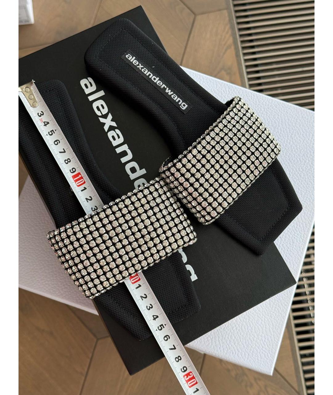 ALEXANDER WANG Черные шлепанцы, фото 6
