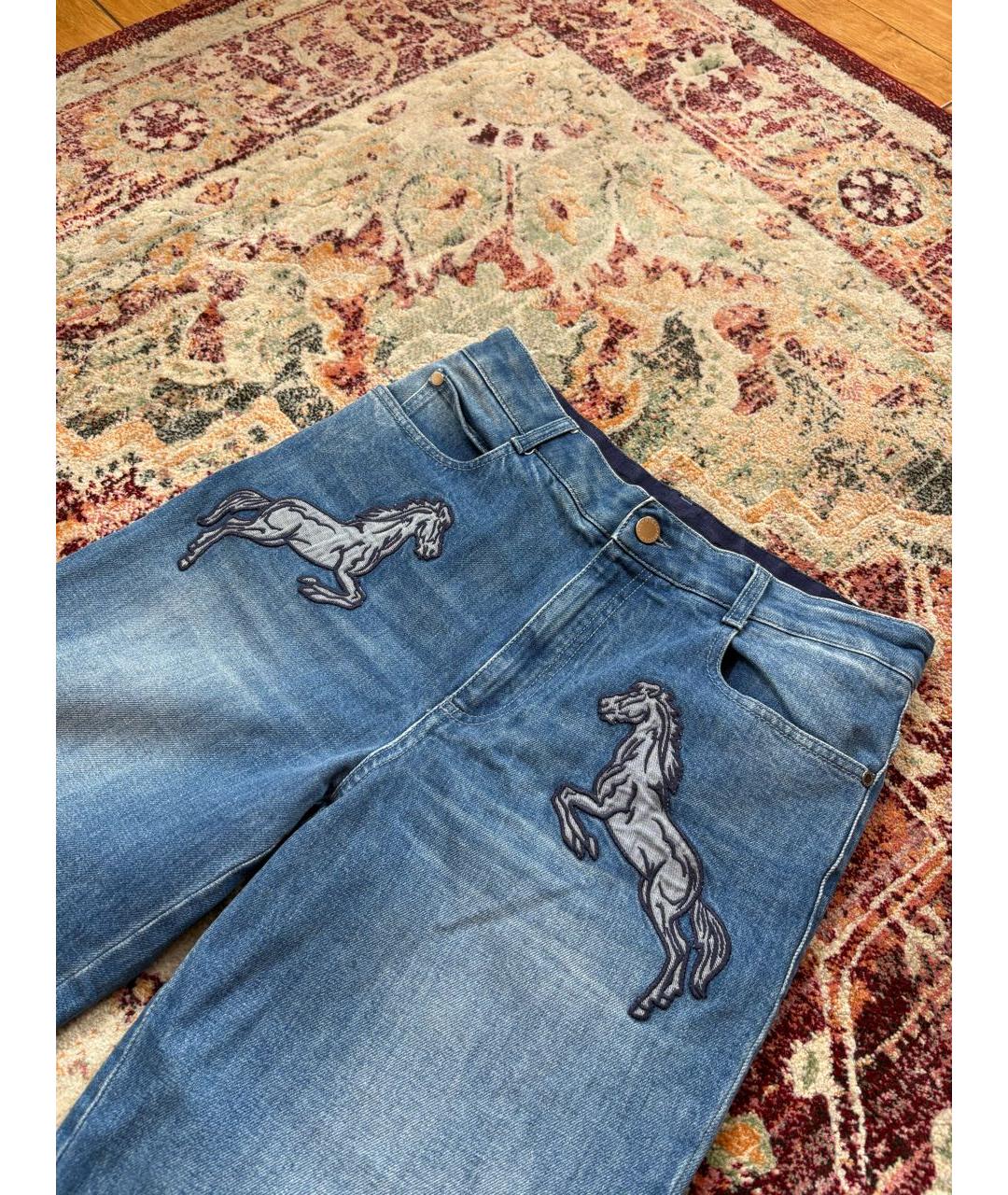 STELLA MCCARTNEY Голубые хлопковые джинсы клеш, фото 3