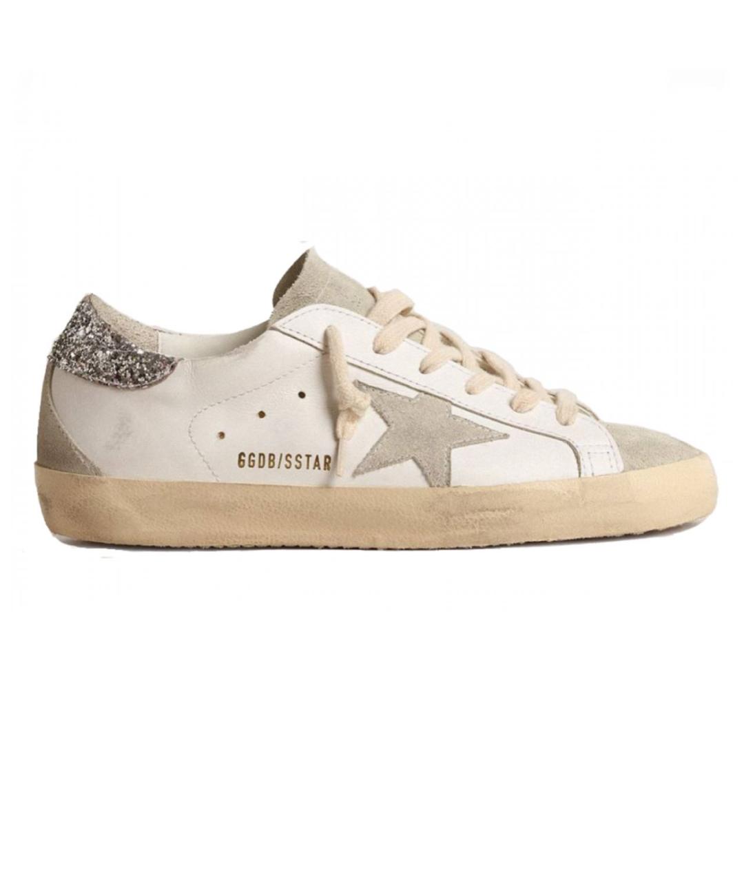 GOLDEN GOOSE Белые кожаные кеды, фото 6