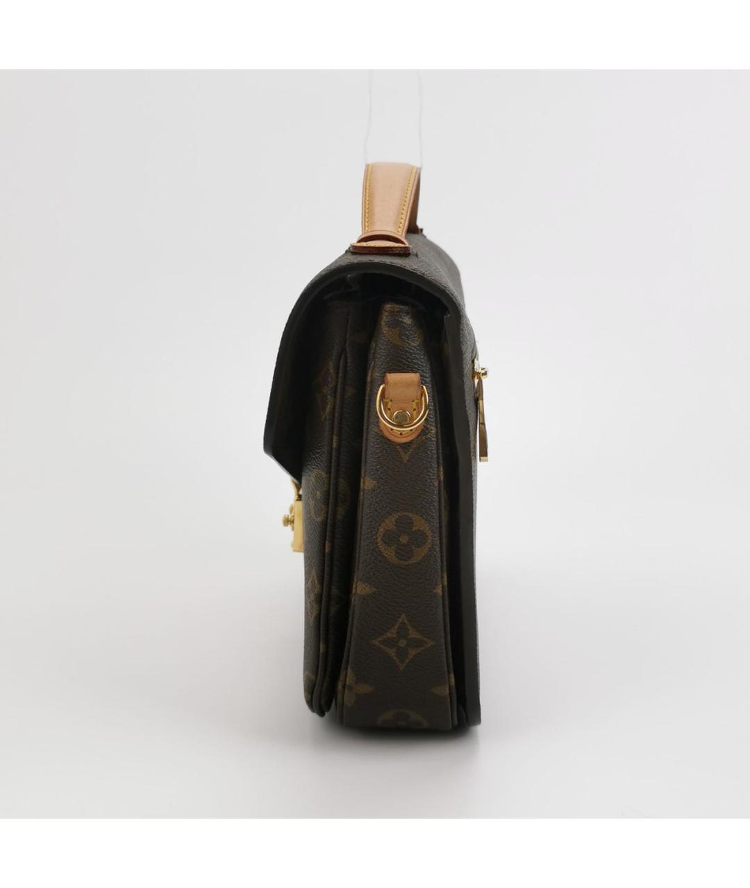 LOUIS VUITTON Коричневая сумка с короткими ручками, фото 2