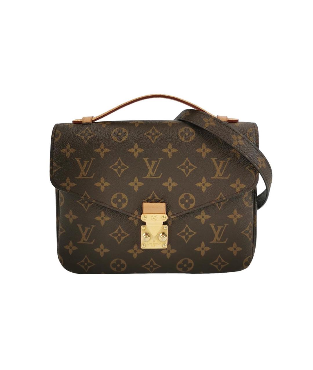 LOUIS VUITTON Коричневая сумка с короткими ручками, фото 9