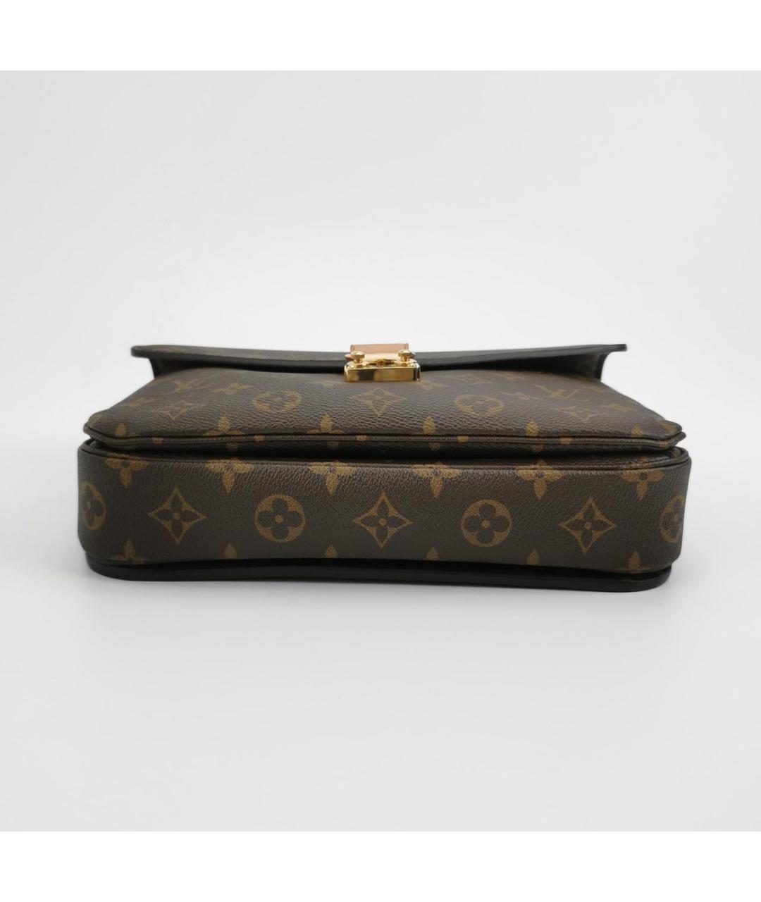 LOUIS VUITTON Коричневая сумка с короткими ручками, фото 4