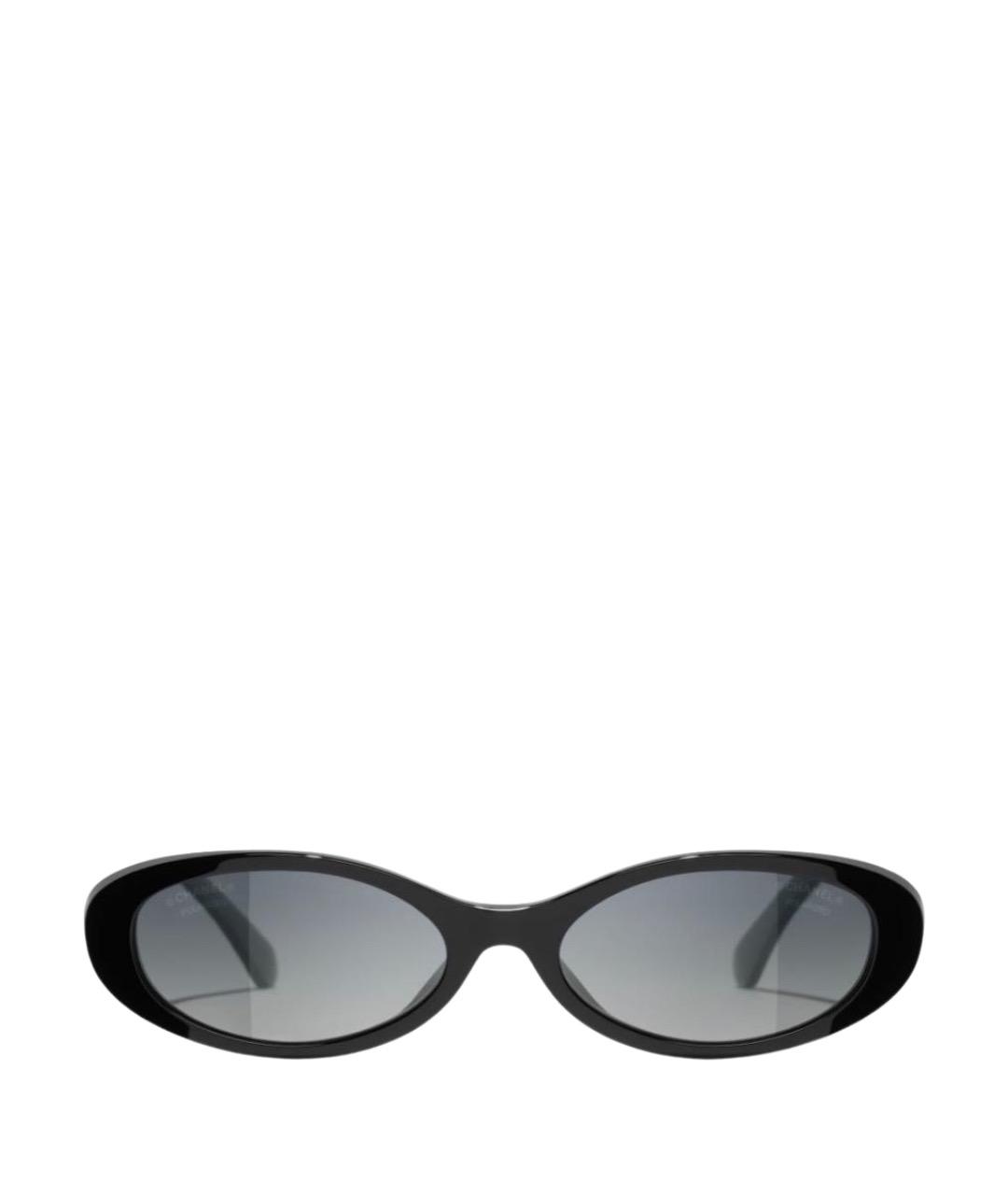 CHANEL Золотые металлические солнцезащитные очки, фото 1