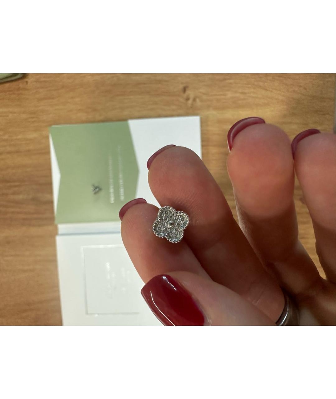 VAN CLEEF & ARPELS Белые серьги из белого золота, фото 3