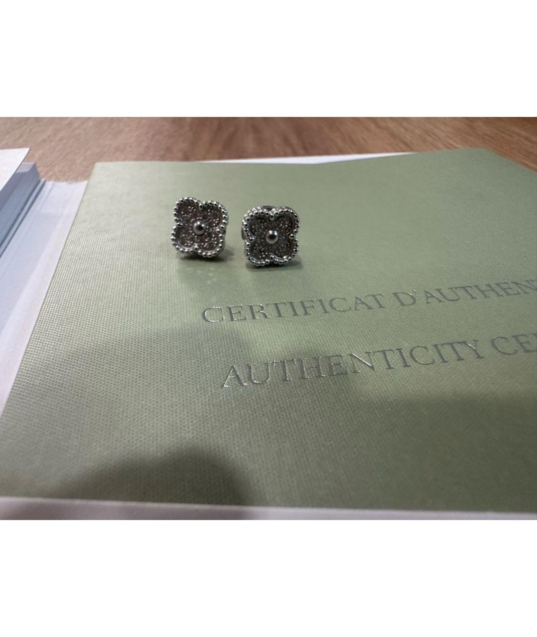 VAN CLEEF & ARPELS Белые серьги из белого золота, фото 4