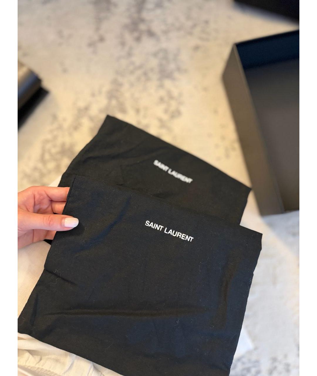 SAINT LAURENT Черные туфли из лакированной кожи, фото 7