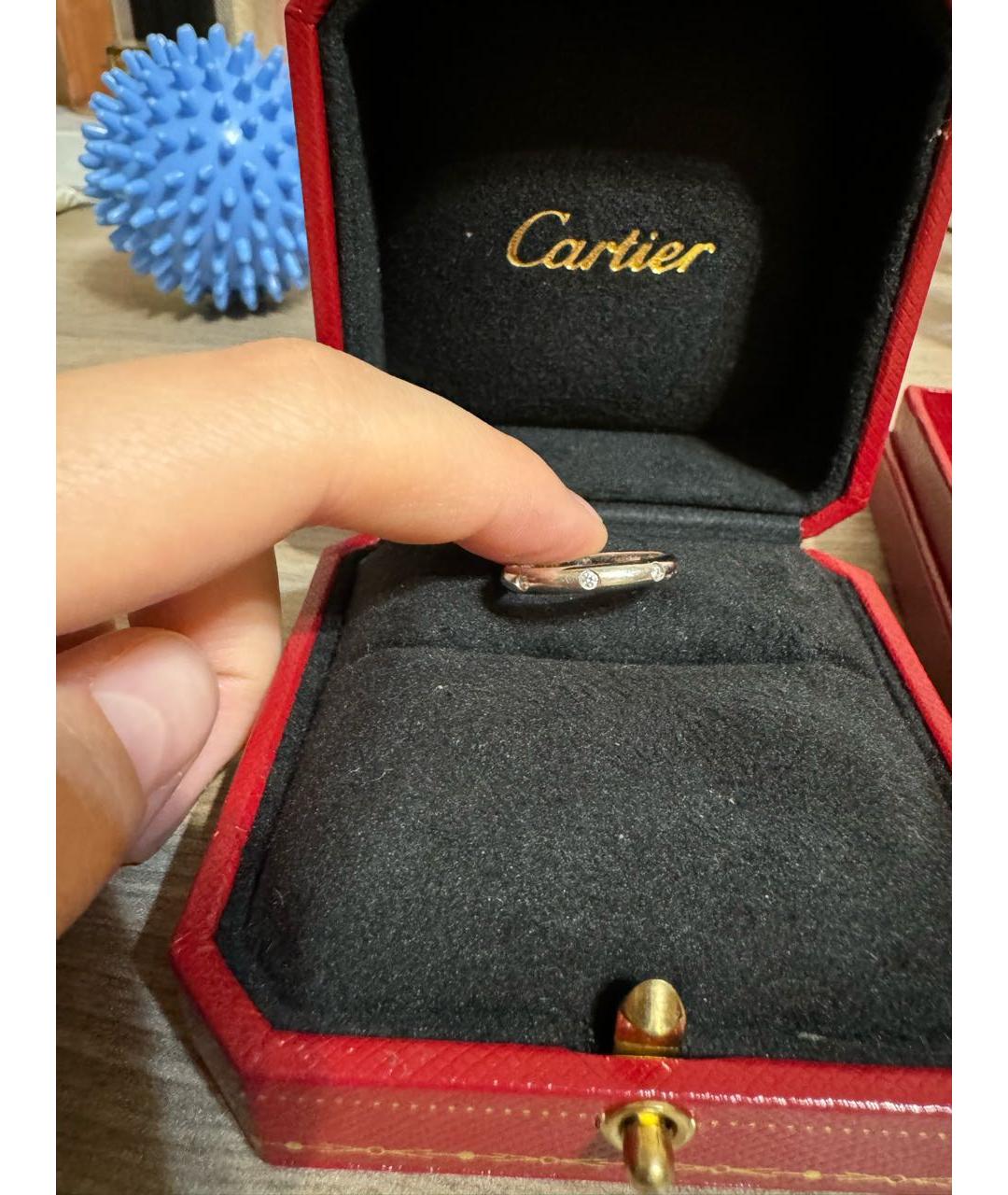 CARTIER Серебряное платиновое кольцо, фото 7