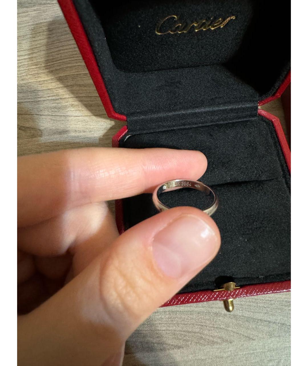 CARTIER Серебряное платиновое кольцо, фото 4