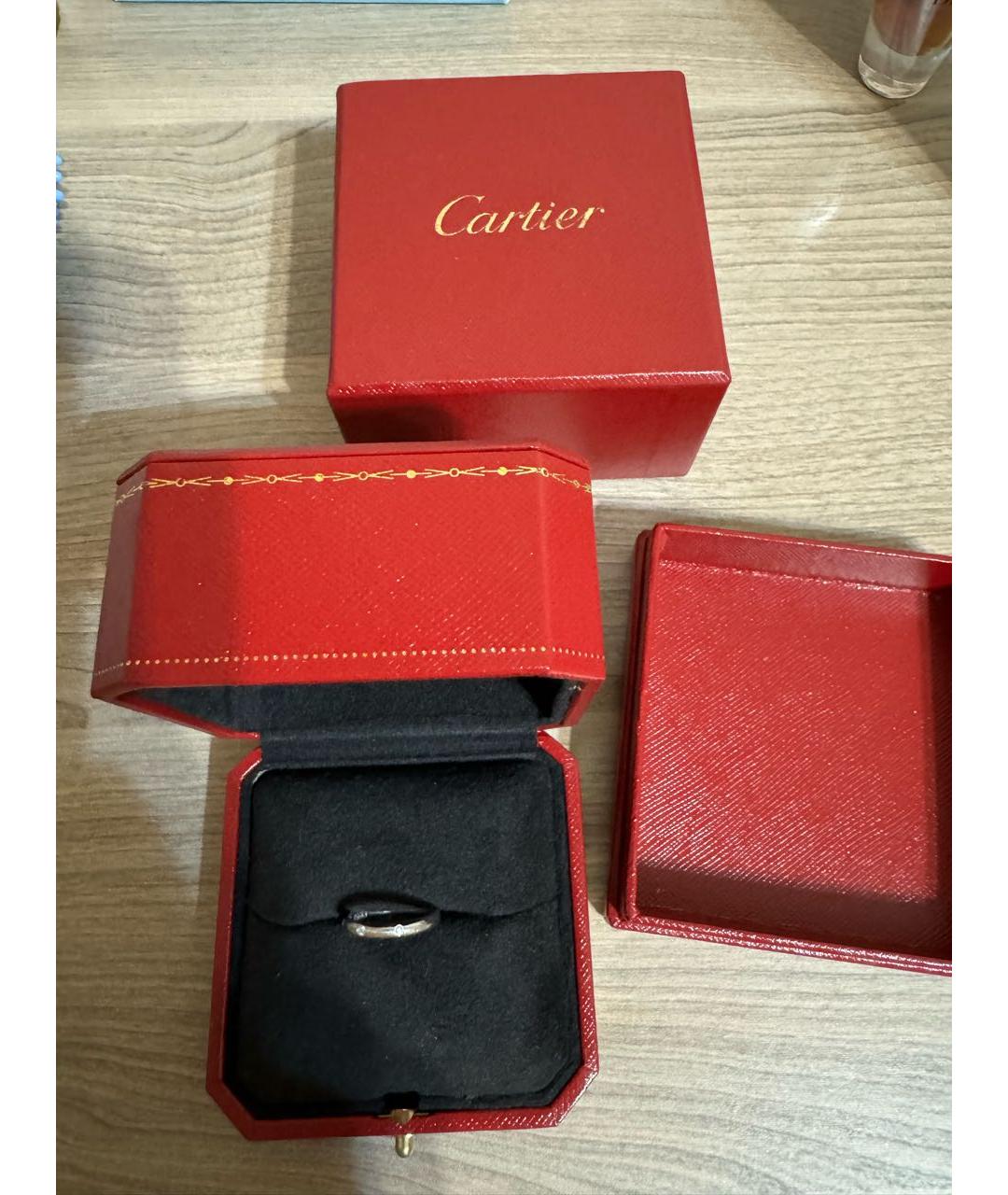 CARTIER Серебряное платиновое кольцо, фото 5