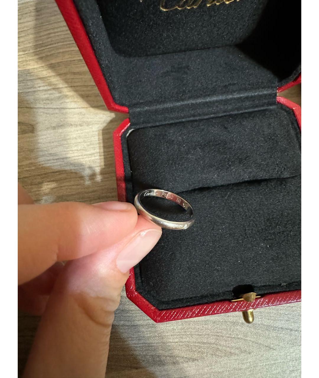 CARTIER Серебряное платиновое кольцо, фото 3