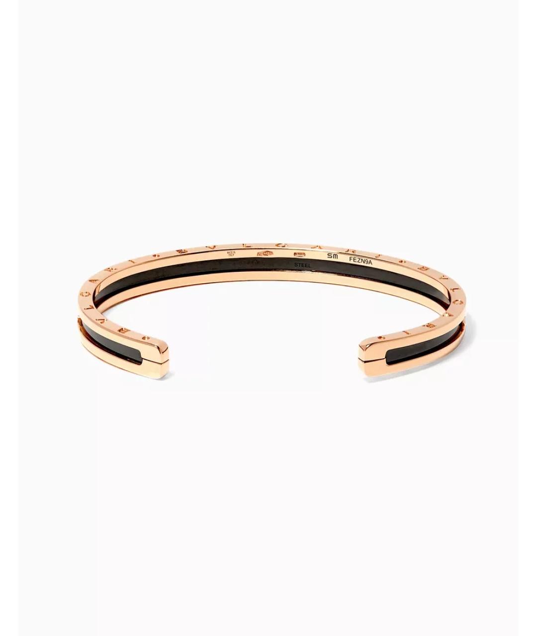 BVLGARI Черный браслет из розового золота, фото 4