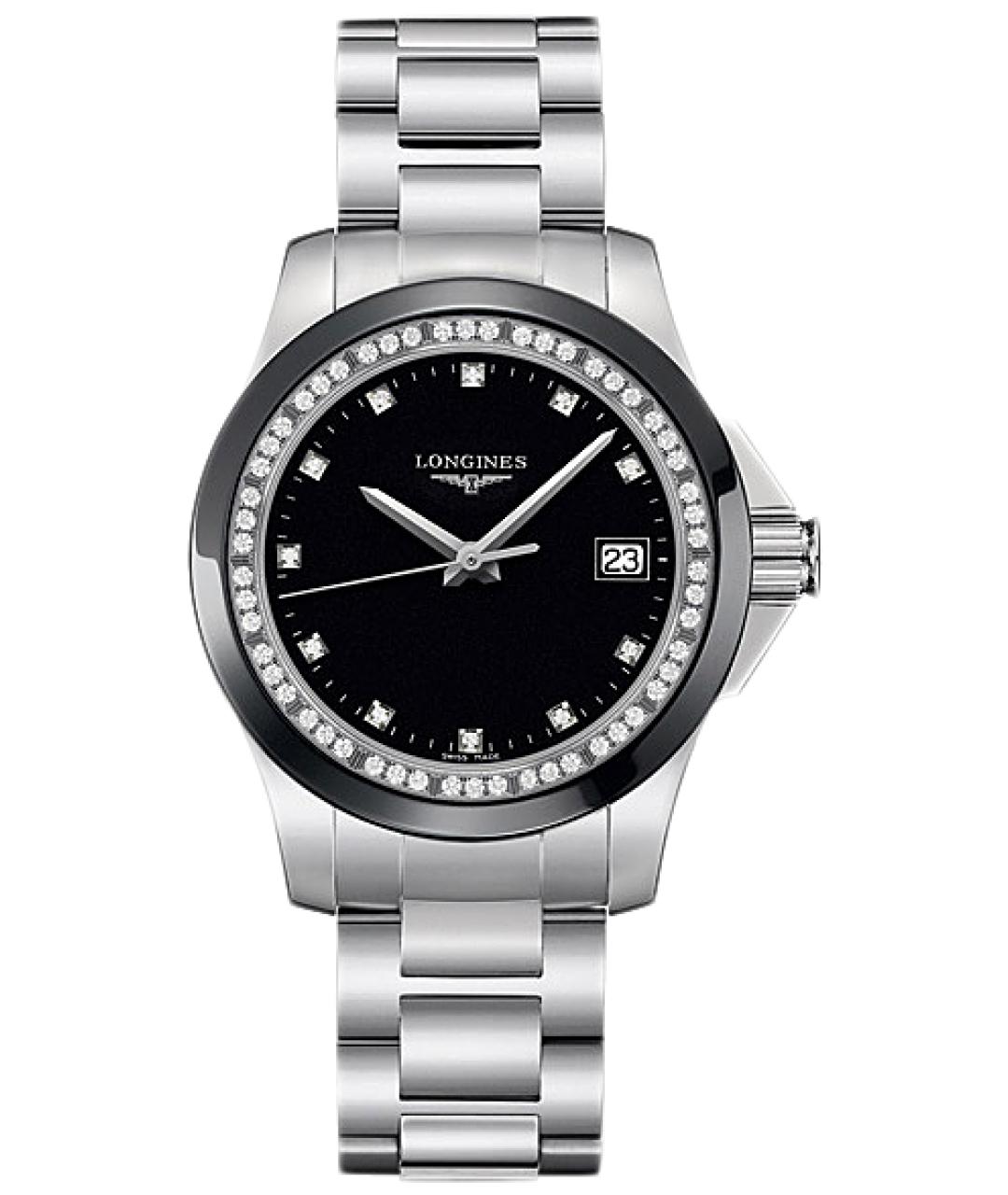 LONGINES Черные часы, фото 1