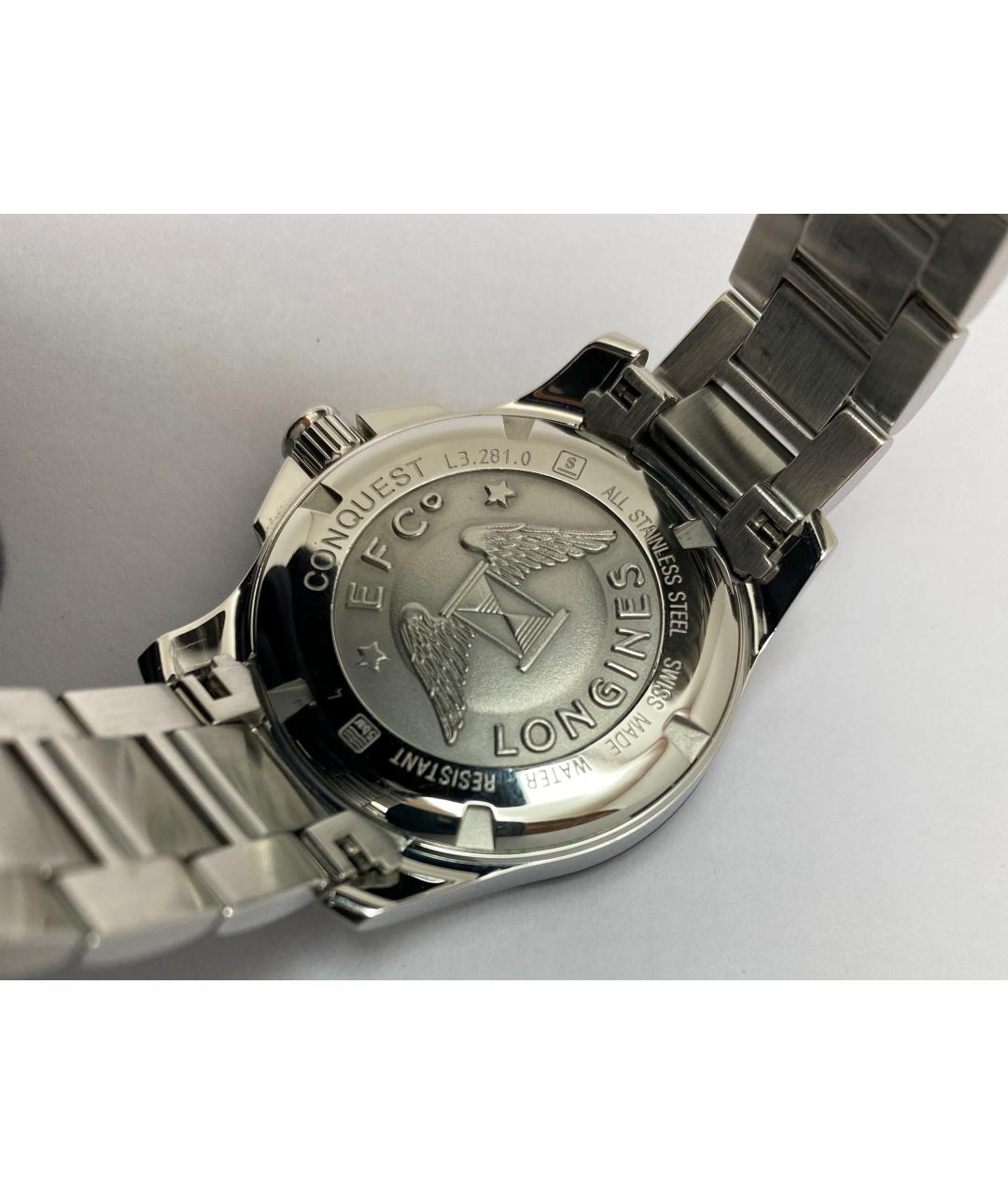 LONGINES Черные часы, фото 6