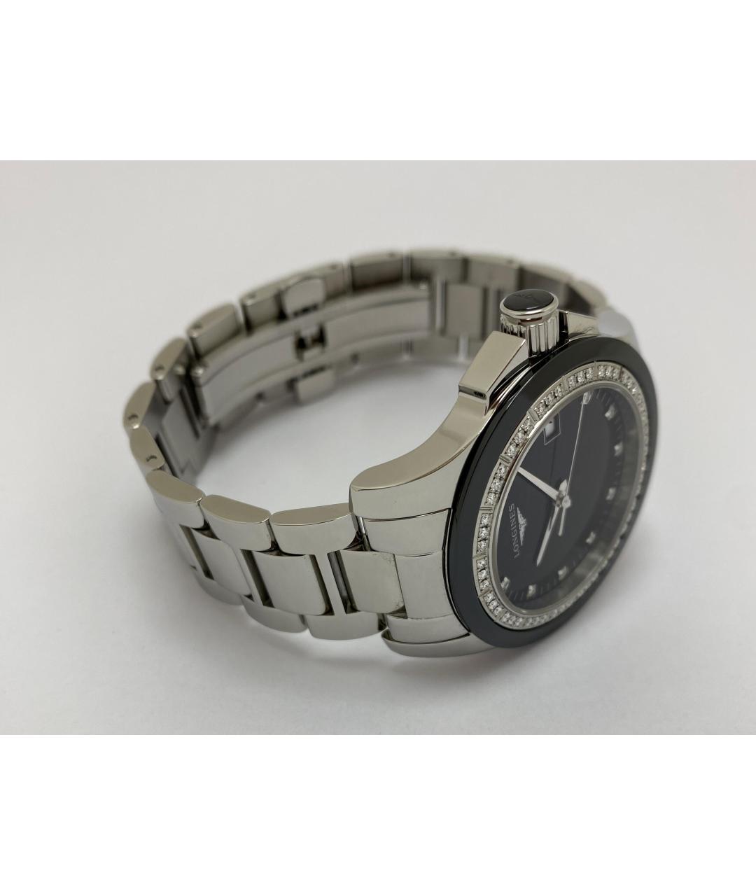 LONGINES Черные часы, фото 4